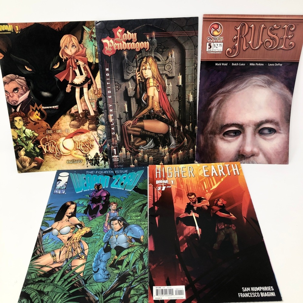Comic Book Lot Boom Studios Image CrossGen Higher Earth Lady Pendragon Ruse 5pc